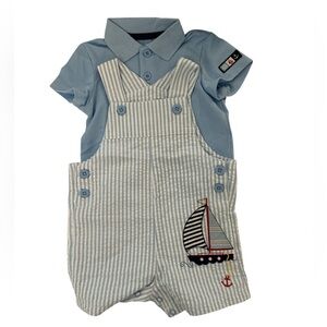 Little Me 2-piece Romper 6 months